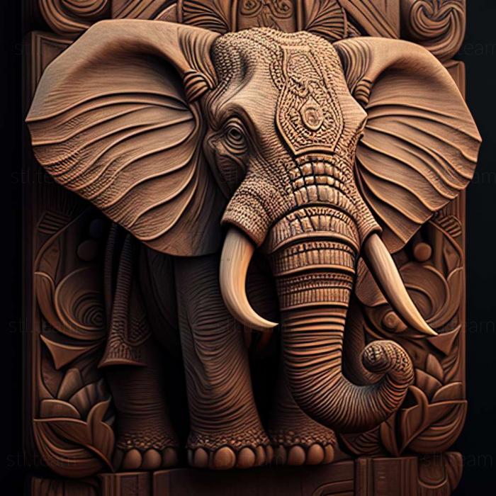 3D model TEMBO THE BADASS ELEPHANT game (STL)